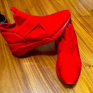 LIKE NEW slip on wedge sneakers